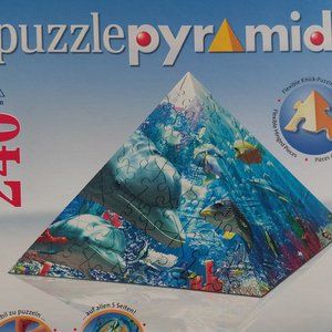 RAVENSBURGER 240 Piece 3D Puzzle Pyramid Enchanted Beautiful Ocean Life